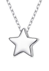 itsy-bitsy star silver baby necklace